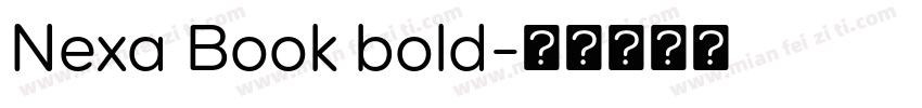 Nexa Book bold字体转换
